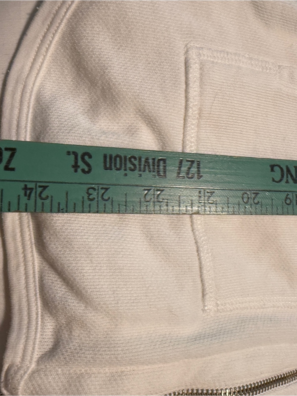 ATM Anthony Thomas Melillo White French Terry Zip Hoodie L - Picture 7 of 9